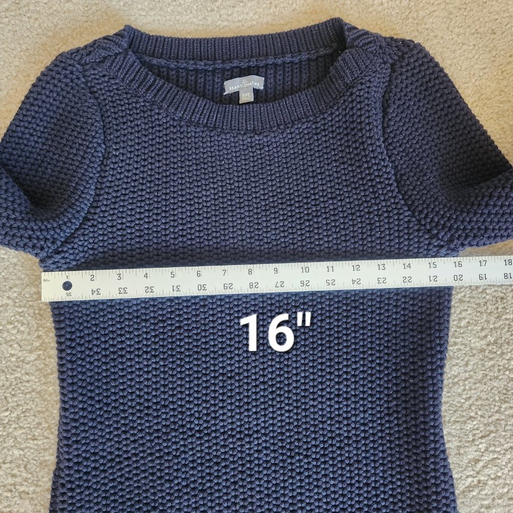 NWOT L.L. Bean Signature chunky knit sweater dress XXS - Picture 4 of 8